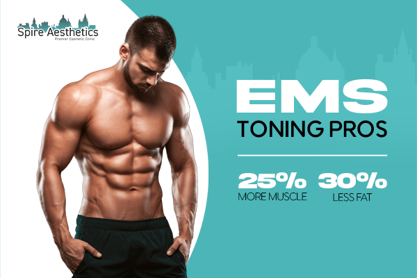 image of man with benefits of EMS toning pros treatment to help combat weight gain Lincolnshire