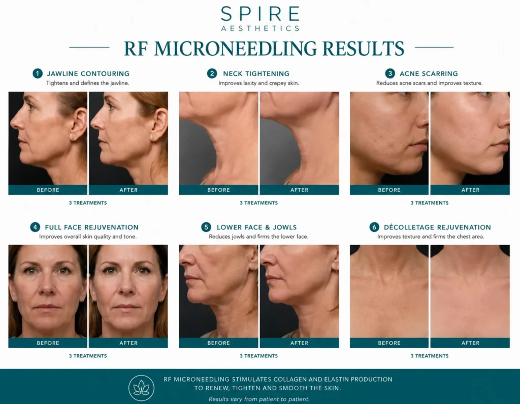 RF Microneedling Skin tightening Lincolnshire results