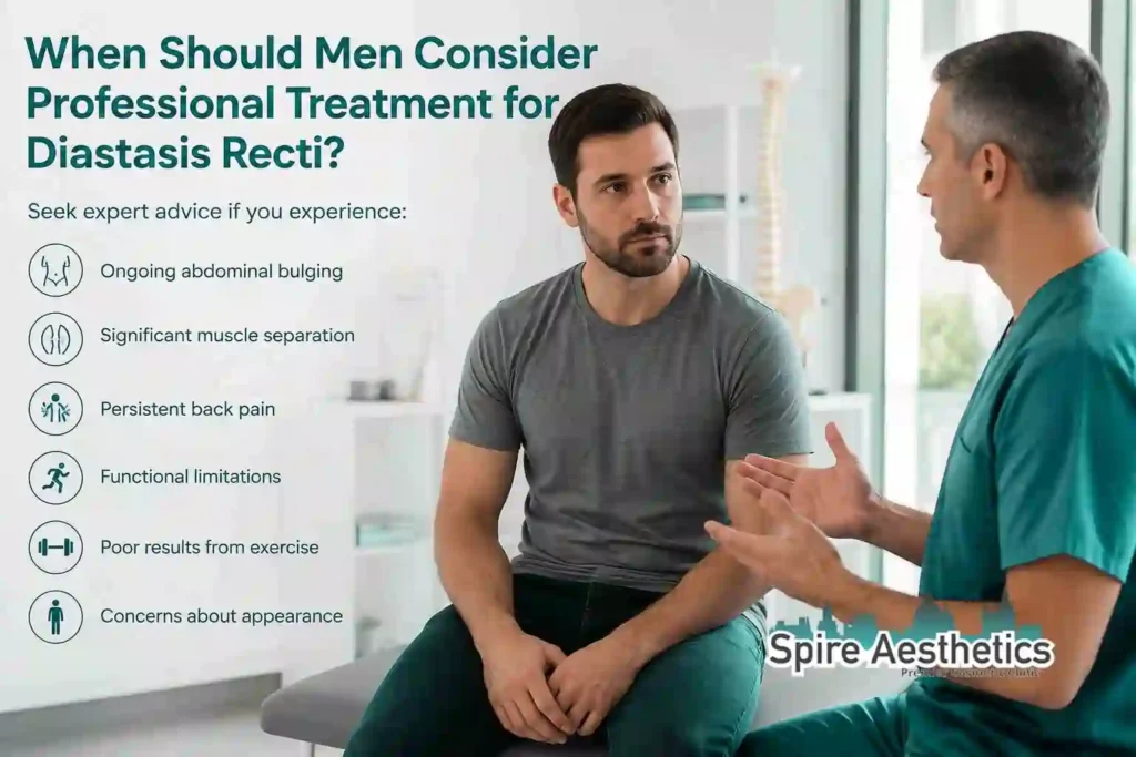 When Should Men Consider Professional Treatment for Diastasis Recti Lincolnshire?