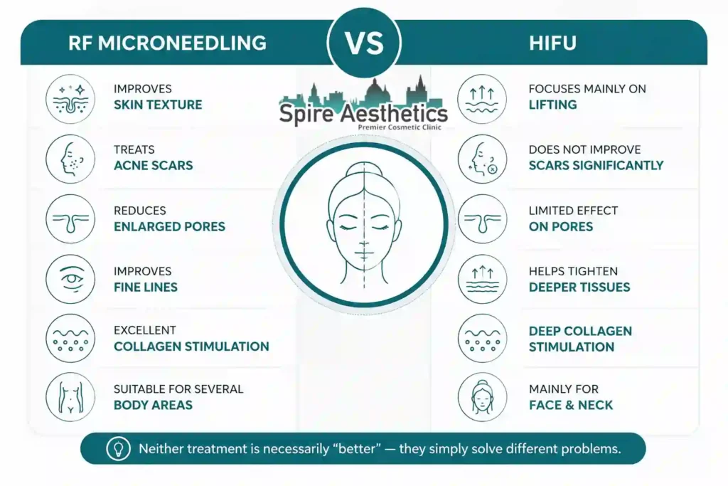 RF Microneedling vs HIFU: Which Treatment Gives Better Results Lincolnshire?